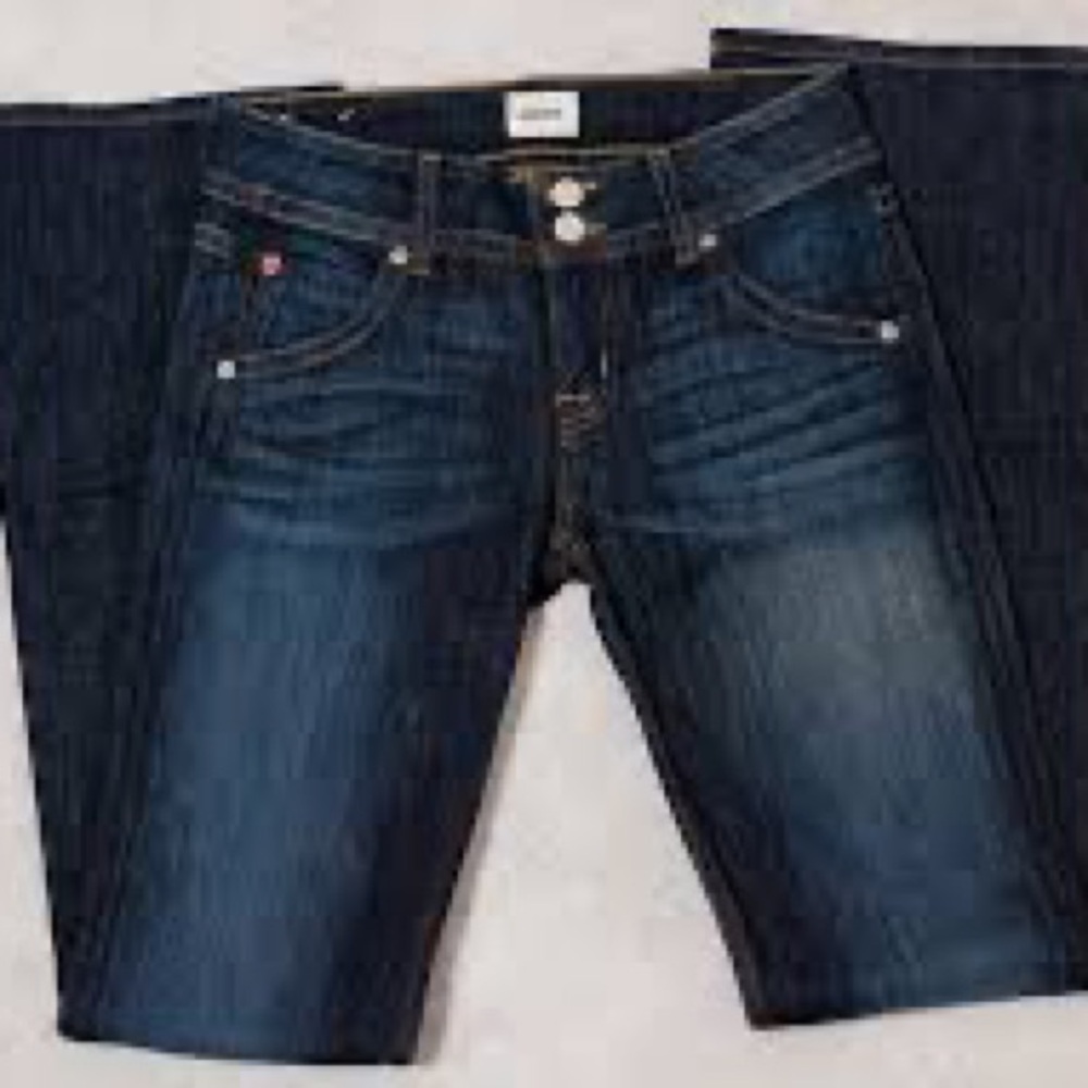 HUDSON JEANS low rise Blue Flare Wide Leg Denim!👖❤️